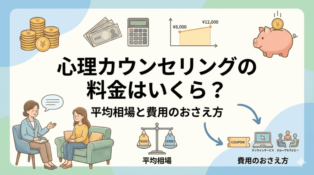 心理カウンセリングの料金はいくら？平均相場と費用のおさえ方
